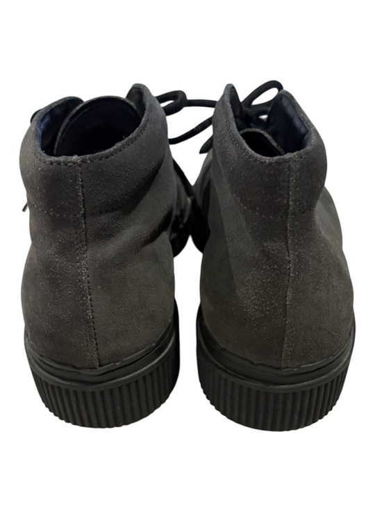 Tod\'s Men\'s Suede Lace up Ankle Boots. Chukka style. shoes. Dark Gray. Size 10.5
